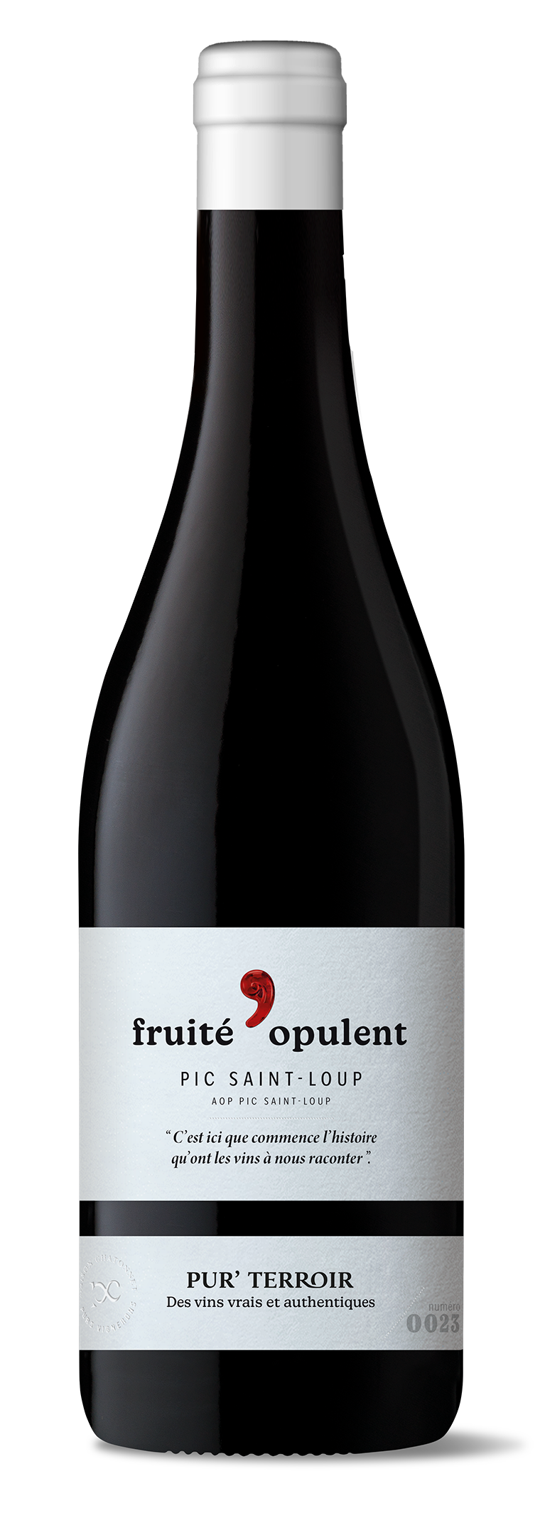 PUR'TERROIR FRUITE OPULENT - PIC SAINT LOUP - 2023 - ROUGE