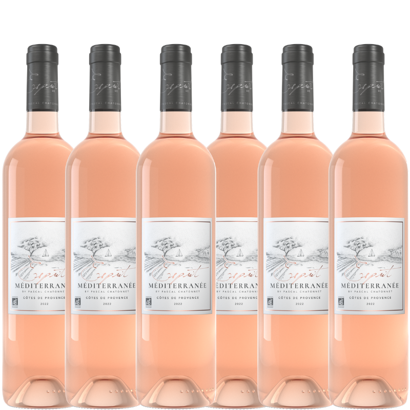 Esprit Méditerranée X6 - Rosé Côtes de Provence - By Pascal Chatonnet - 2022